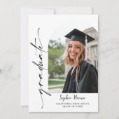 Modern Casual Photo Graduation Party Invitation (Devant)