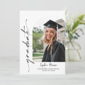 Modern Casual Photo Graduation Party Invitation (Debout devant)