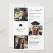 Modern Casual Photo Graduation Party Invitation (Dos)