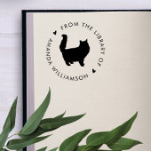 Modern Cat Lover Custom Library Boek Zelfinktende Stempel