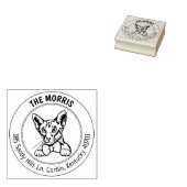 Modern Cat Return-adres Rubberstempel (Gestempeld)
