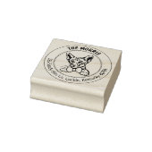 Modern Cat Return-adres Rubberstempel (Stempel)