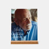 Modern Celebration Of Life Photo Funeral Memorial  (Recto)