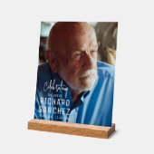 Modern Celebration Of Life Photo Funeral Memorial  (Angle)