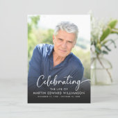 Modern Celebration of Life Photo Funeral Programma (Staand voorkant)