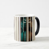 Modern Celestial Triple Stripe Color Morphing Mug (Devant droit)
