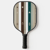 Modern Celestial Triple Vertical Stripe Pickleball Paddle (Achterkant)