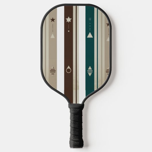 Modern Celestial Triple Vertical Stripe Pickleball Paddle (Voorkant)