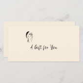 Modern Certificaat met Monogram Gezichts Kunst (Voorkant / Achterkant)