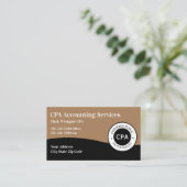 Modern Certified Public Accountant Visitekaartje (Staand voorkant)