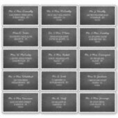 Modern Chalkboard Individuele Gast Adresetiketten Sticker (Voorkant)