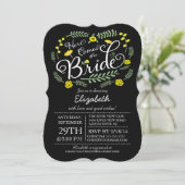 Modern Chalkboard komt hier uit de bride Floral Kaart (Staand voorkant)