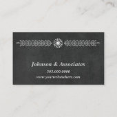 Modern Chalkboard Professional Visitekaartje (Achterkant)