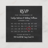 Modern Chalkboard RSVP-kaart Informatiekaartje (Voorkant)