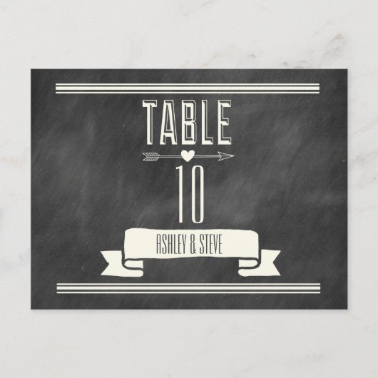 MODERN CHALKBOARD TAFELNUMMERS (Voorkant)