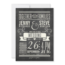 Modern Chalkboard Wedding