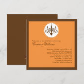 Modern Chandelier Bridal Shower Kaart (Voorkant / Achterkant)