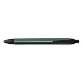 Modern Charcoal Luxe Gold Script Monogram Zwarte Inkt Pen (Achterkant)