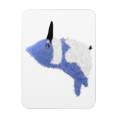 Modern charming belted kingfisher magneet (Verticaal)