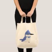 Modern charming belted kingfisher tote bag (Voorkant (product))