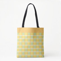 Modern Checker Groen Geel Oranje Patroon