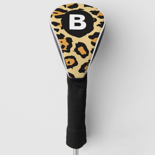 Modern Cheetah Spots Pattern Golfheadcover (Voorkant)