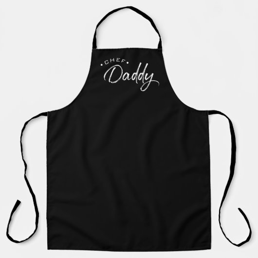 Modern Chef Dad Script Schort (Voorkant)