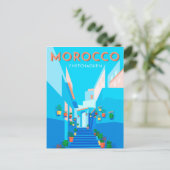 Modern Chefchaouen Marokko Briefkaart (Staand voorkant)