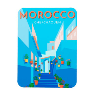 Modern Chefchaouen Marokko Reis Magneet