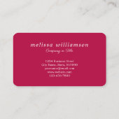 Modern Cherry 3D Fruit Visitekaartje (Achterkant)