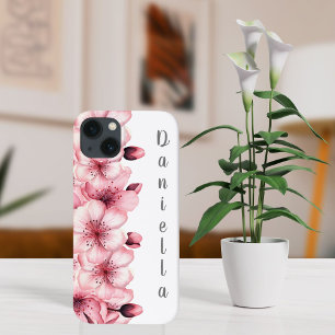 Modern Cherry Blossom Pink iPhone 13 Hoesje
