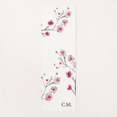 Modern Cherry Blossom Sakura waterverf floral Yogamat (Voorkant)