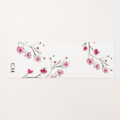 Modern Cherry Blossom Sakura waterverf floral Yogamat (Voorkant (horizontaal))