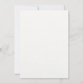 Modern Cherry Blossom Sketch Botanical BW Wedding Kaart (Achterkant)