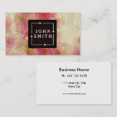 Modern Cherry Blossom Waterverven Cool Abstract Visitekaartje (Voorkant / Achterkant)