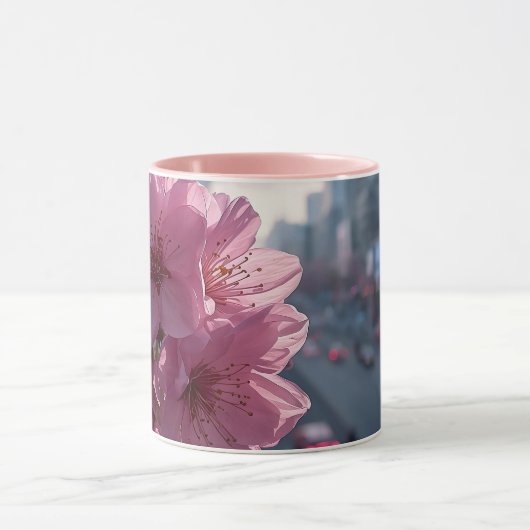 Modern Cherry Blossoms Mug (Centre)