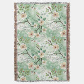 Modern Cherry Blossoms Winter Deken (Voorkant Verticaal)