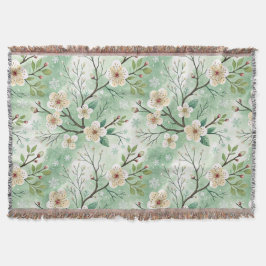 Modern Cherry Blossoms Winter Deken