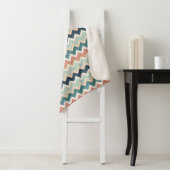 Modern Chevron Design Custom Soft Sherpa Deken (In situ)