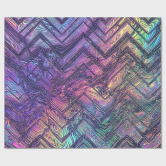 Modern Chevron Patroon 2021 Cadeaupapier