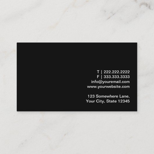 Modern Chevron Real Estate Broker Visitekaartje (Achterkant)