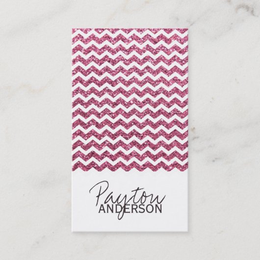 Modern Chevron Sjabloon voor visitekaartjes (Voorkant)