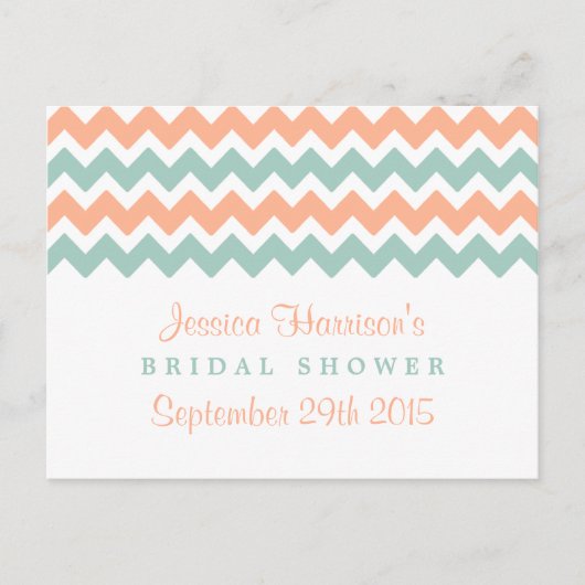 Modern Chevron Vrijgezellenfeest Recipe Kaarten (Voorkant)