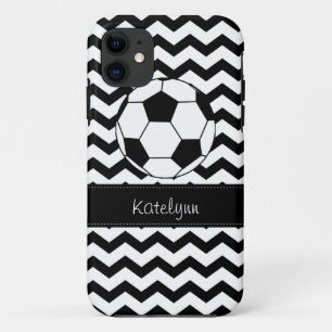 Modern Chevron Zigzag Soccer iPhone 5 Hoesje