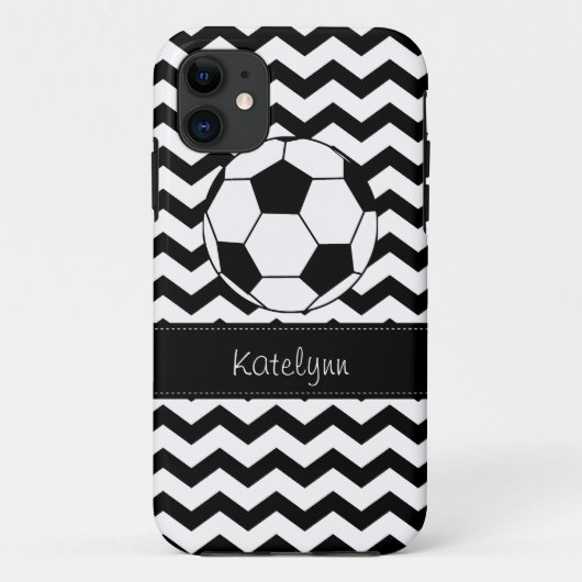Modern Chevron Zigzag Soccer iPhone 5 Hoesje (Achterkant)