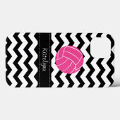 Modern Chevron Zigzag Volleyball iPad Mini Case (Achterkant (horizontaal))