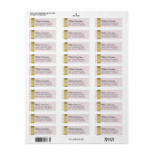 modern chic address label met scriptnaam (Full Sheet)