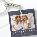 Modern Chic Best Friends BFF Photo<br><div class="desc">Design is composed of fun and playful typographiy with sans serif and serif font. Add a custom photo.</div>