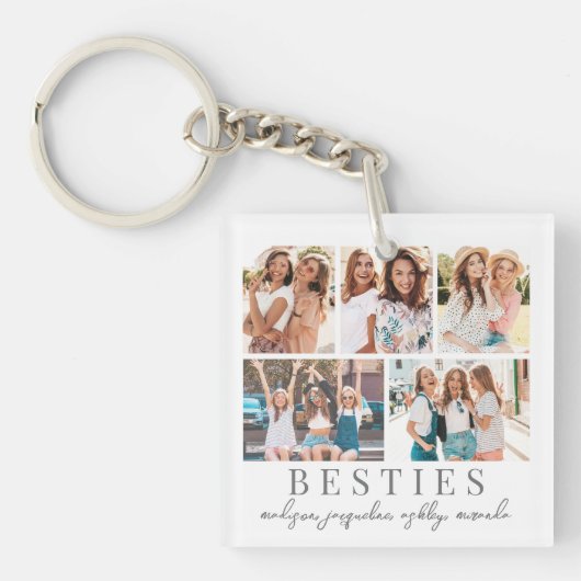 Modern Chic BFF Beste Vrienden Sleutelhanger (Voorkant)