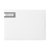 Modern Chic Black and White Wedding (Voorkant)